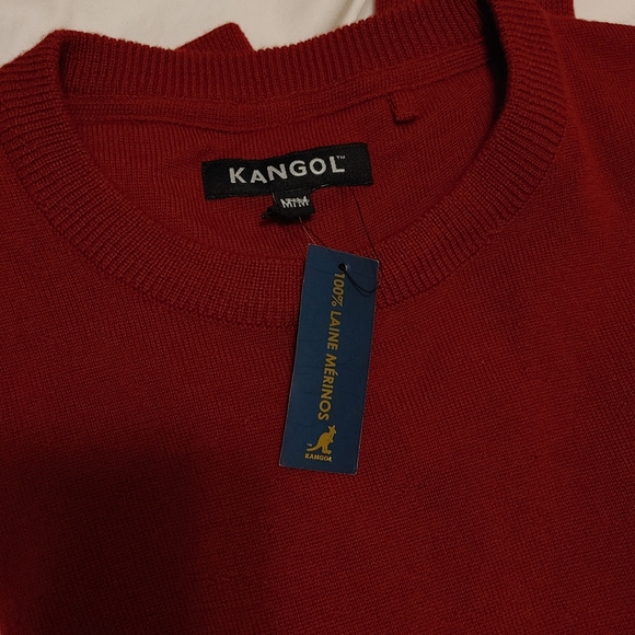 SOLD BNWT KANGOL MEN'S 100% merino wool  SWEATER - Picture 3 of 7